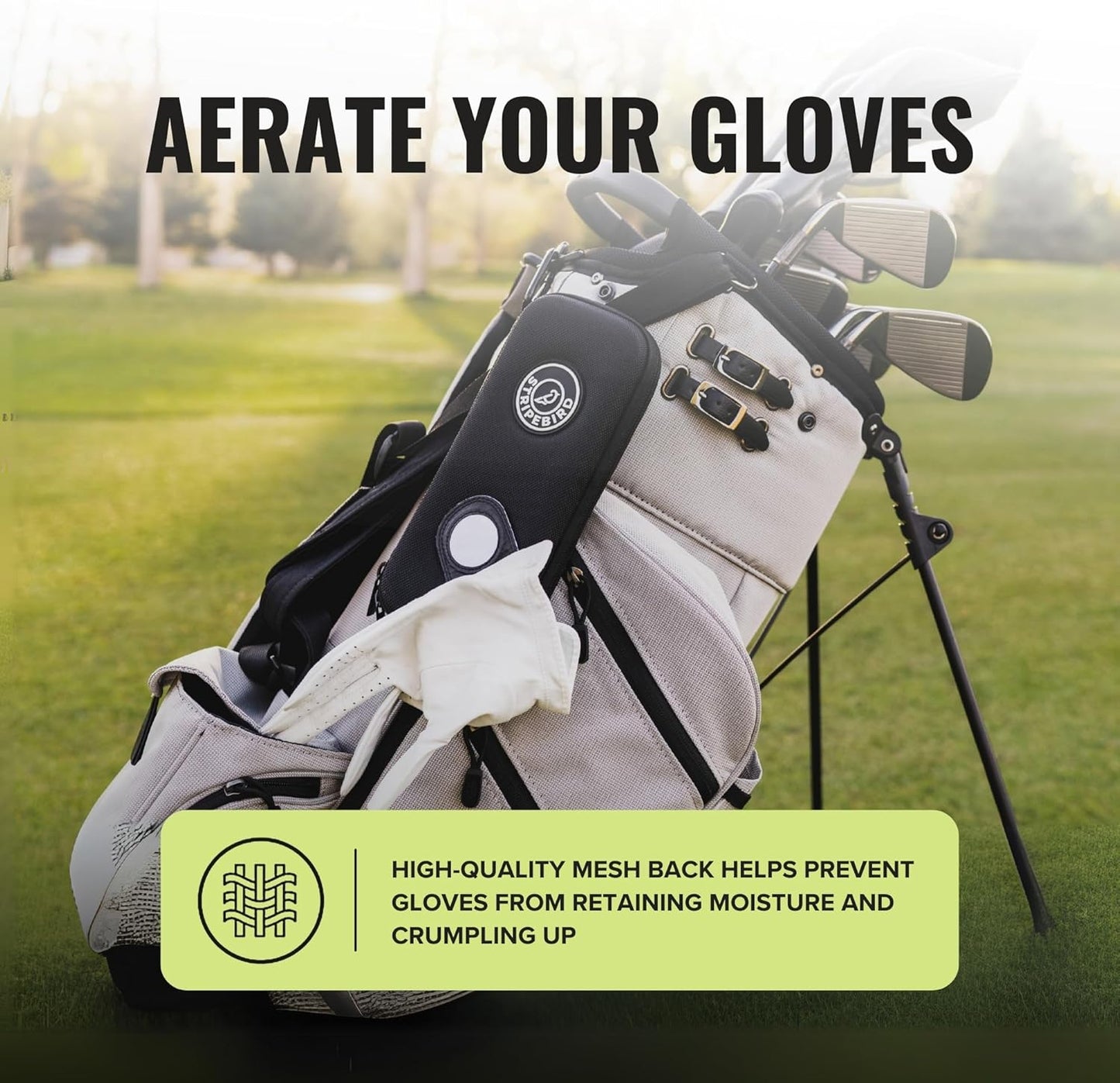 - Original Performance Golf Glove Holder - Protect and Keep Gloves Dry - Moisture Free Storage Organizer Case