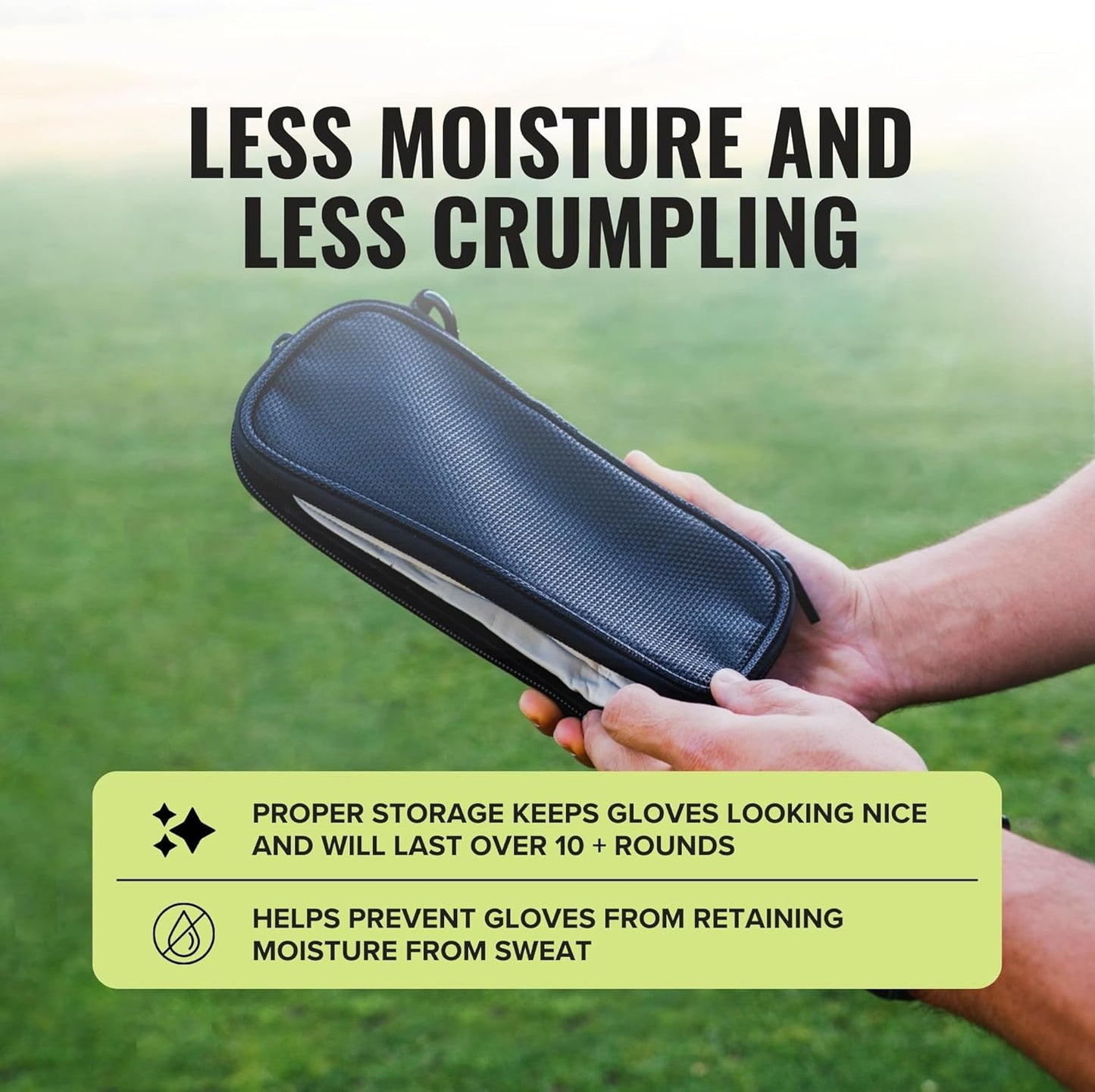- Original Performance Golf Glove Holder - Protect and Keep Gloves Dry - Moisture Free Storage Organizer Case